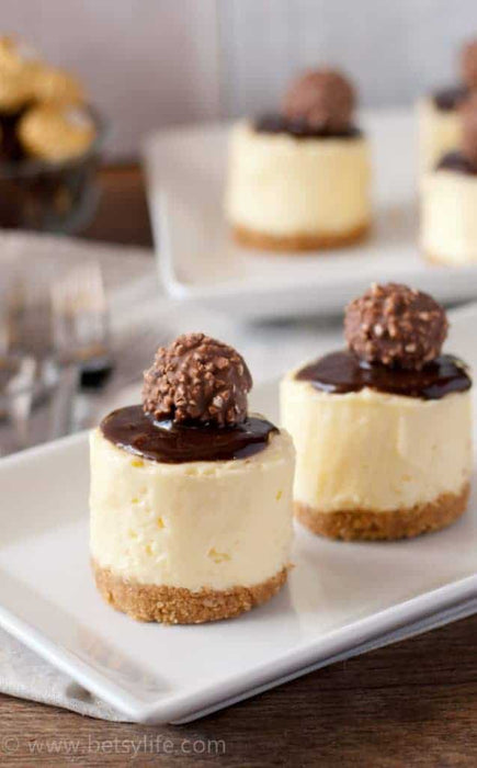 Ferrero Rocher Mini Cheesecakes