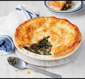 Winter Green Pie  (vegetarian and so yummy)