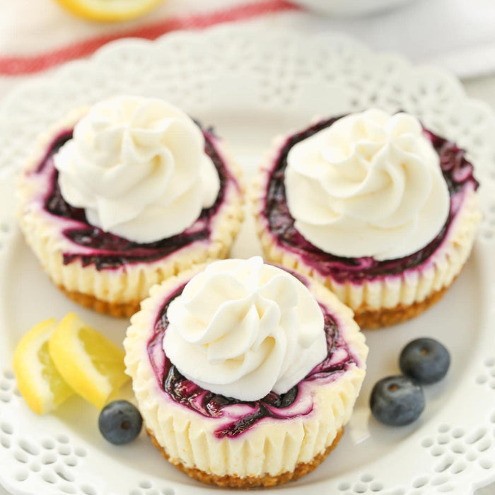 Blueberry and Lemon Cheesecake