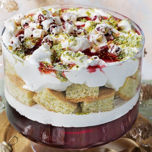 D&C Monthly Recipe - Pistachio & Cranberry Nougat Trifle
