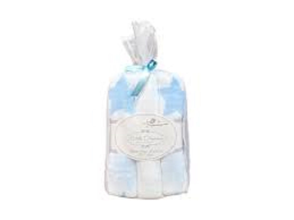Muslin Wraps set of 3 Star Blue and White