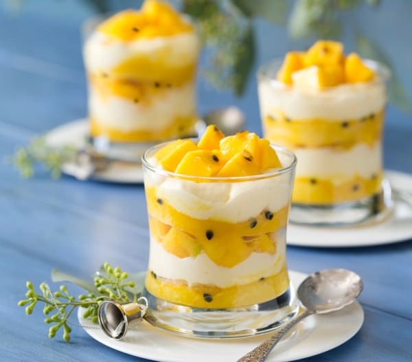 D&C Monthly Recipes - Passionfruit Mango Cheesecake