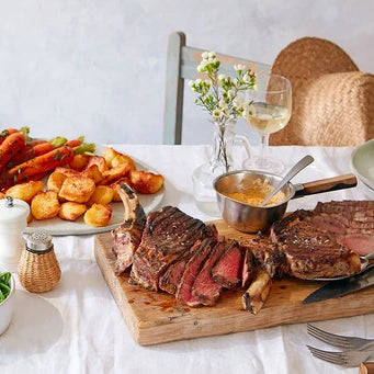 Barbecued Ribs of Beef with béarnaise sauce