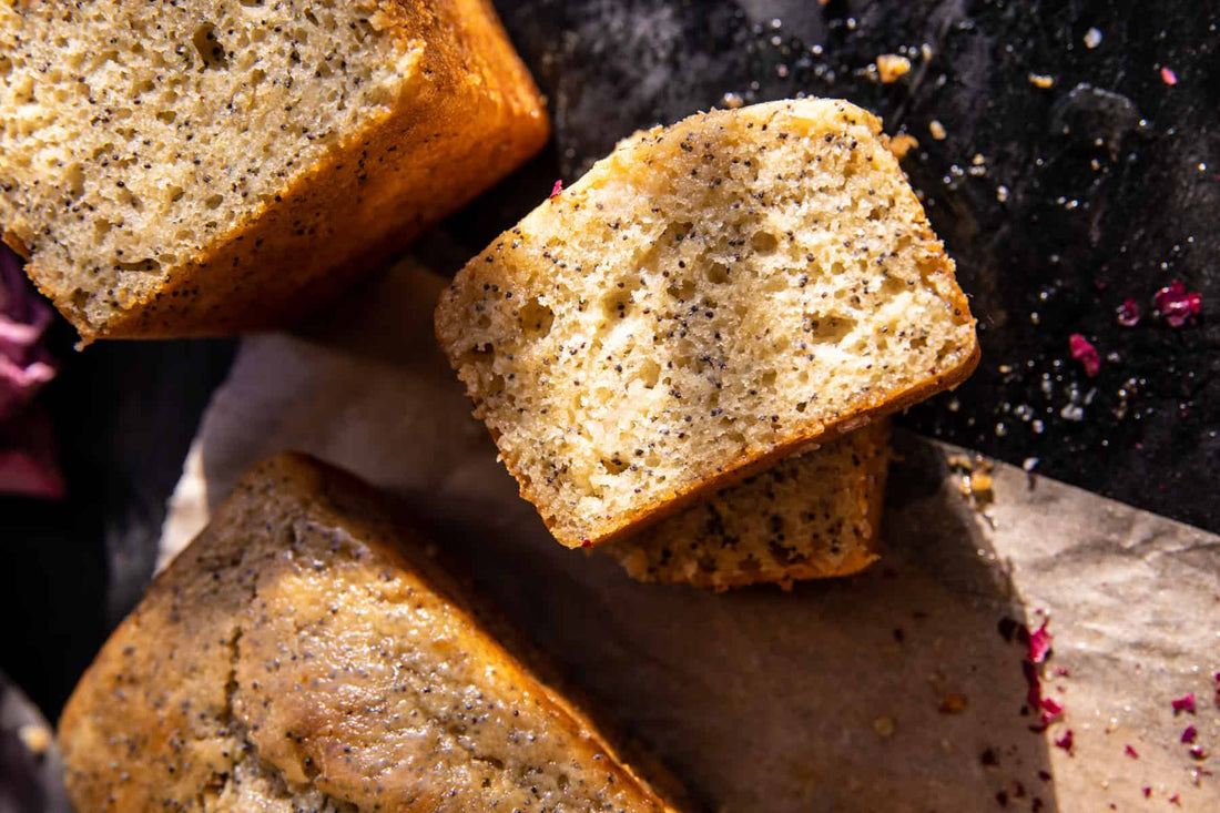 D&C Recipes -  Glazed Lemon Ricotta Poppyseed Cakes