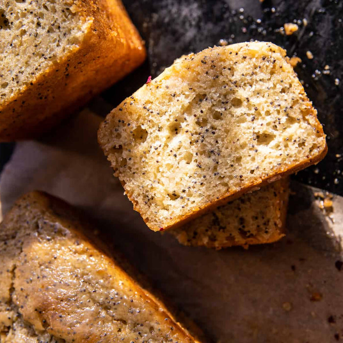 D&C Recipes -  Glazed Lemon Ricotta Poppyseed Cakes