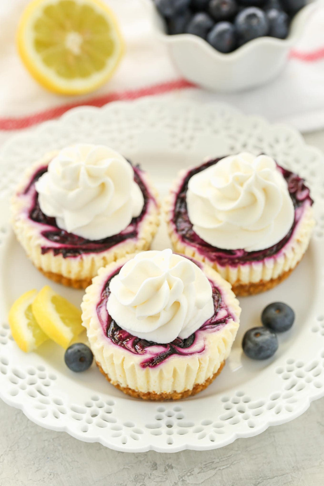 Blueberry and Lemon Cheesecake