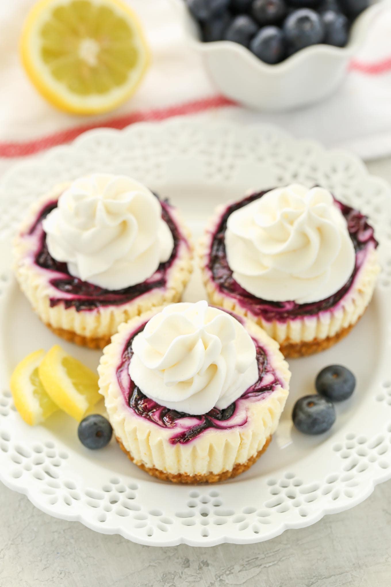Blueberry and Lemon Cheesecake