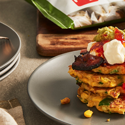 D&C Monthly Recipe - Leek & Corn Fritters