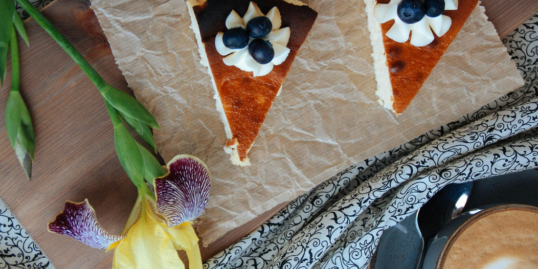Blueberry and Lemon Baked Cheesecake