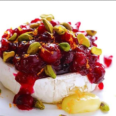 Cranberry Pistachio baked Cheese