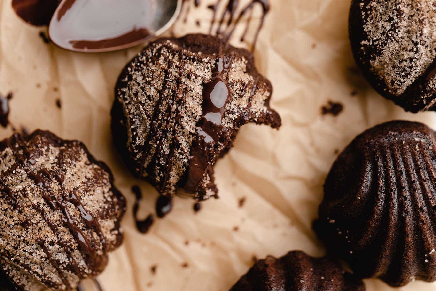 D&C Monthly Recipes - Chocolate Cinnamon Madeleines