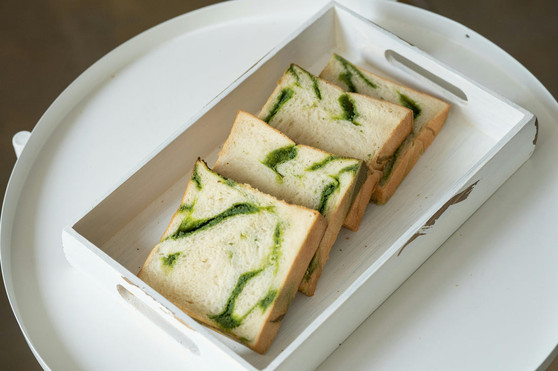 Matcha Swirl Loaf Bread