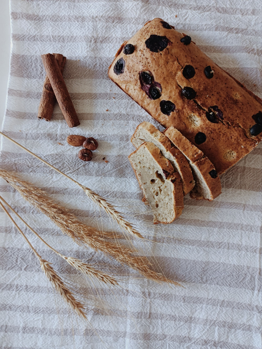 Winter Spiced Blueberry & Cinnamon Loaf