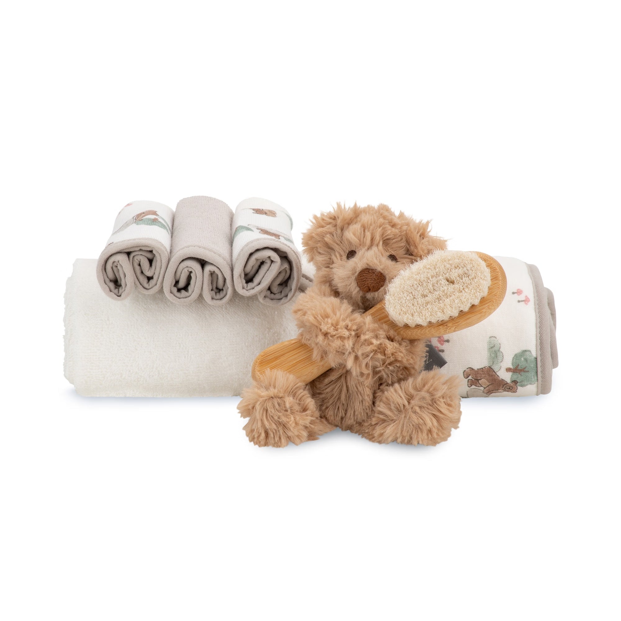 Little Linen Bath Set Wilow Bear