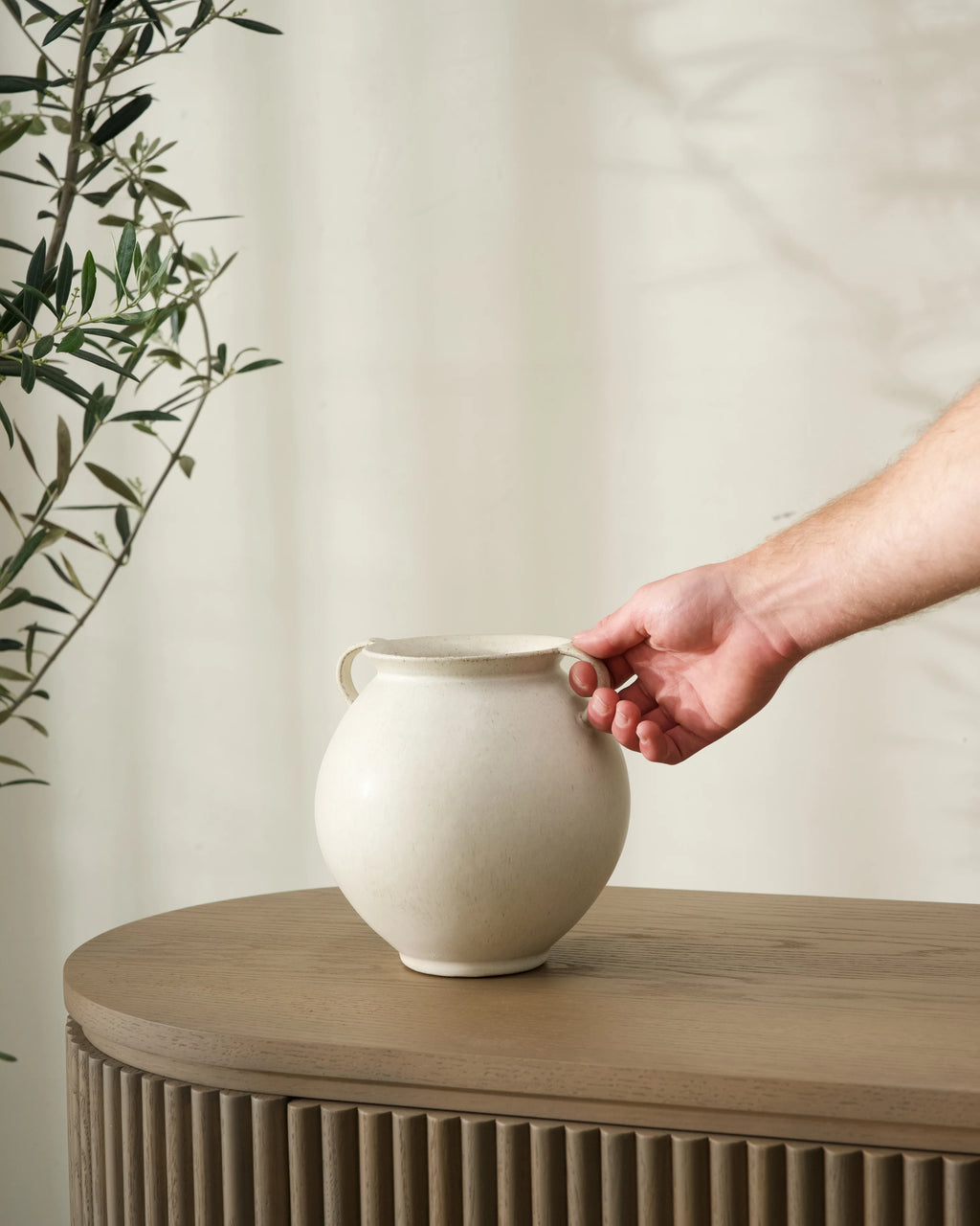 Fort Large Vase Matte Speckle