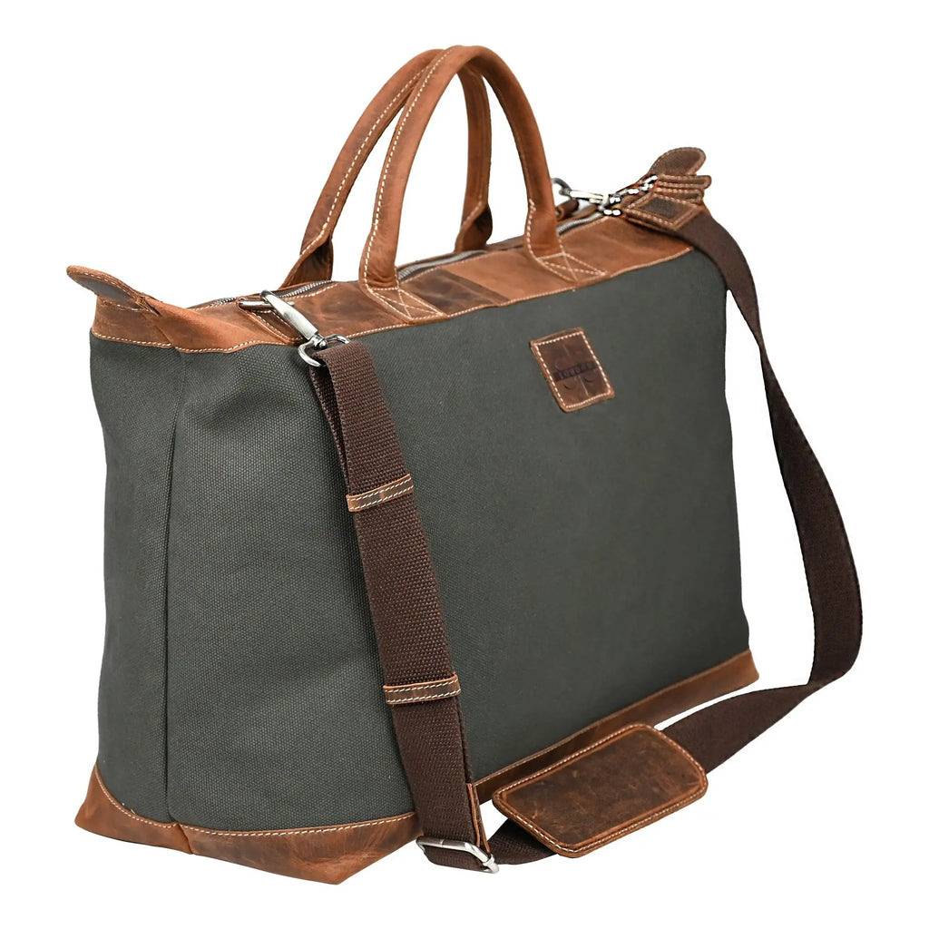 S&S London Rugged Collection Canvas Weekend Bag Olive