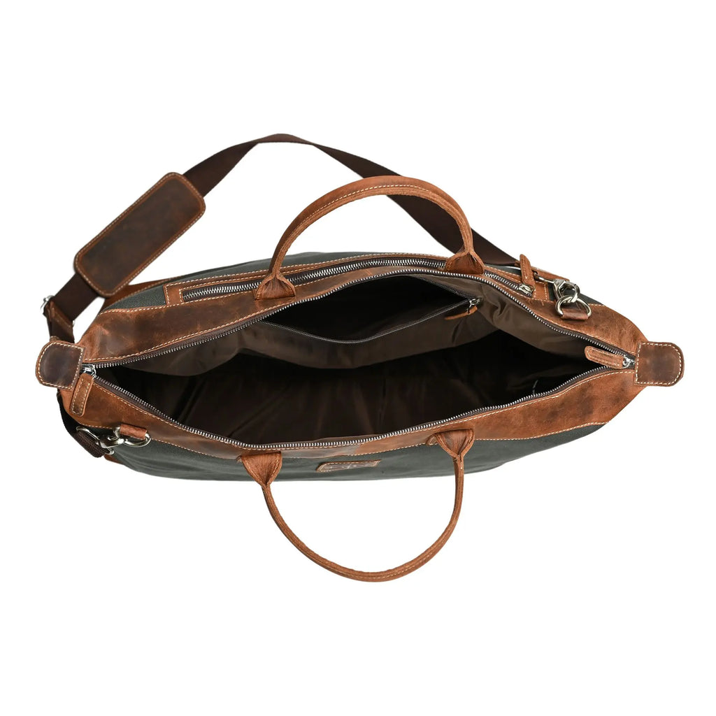 S&S London Rugged Collection Canvas Weekend Bag Olive