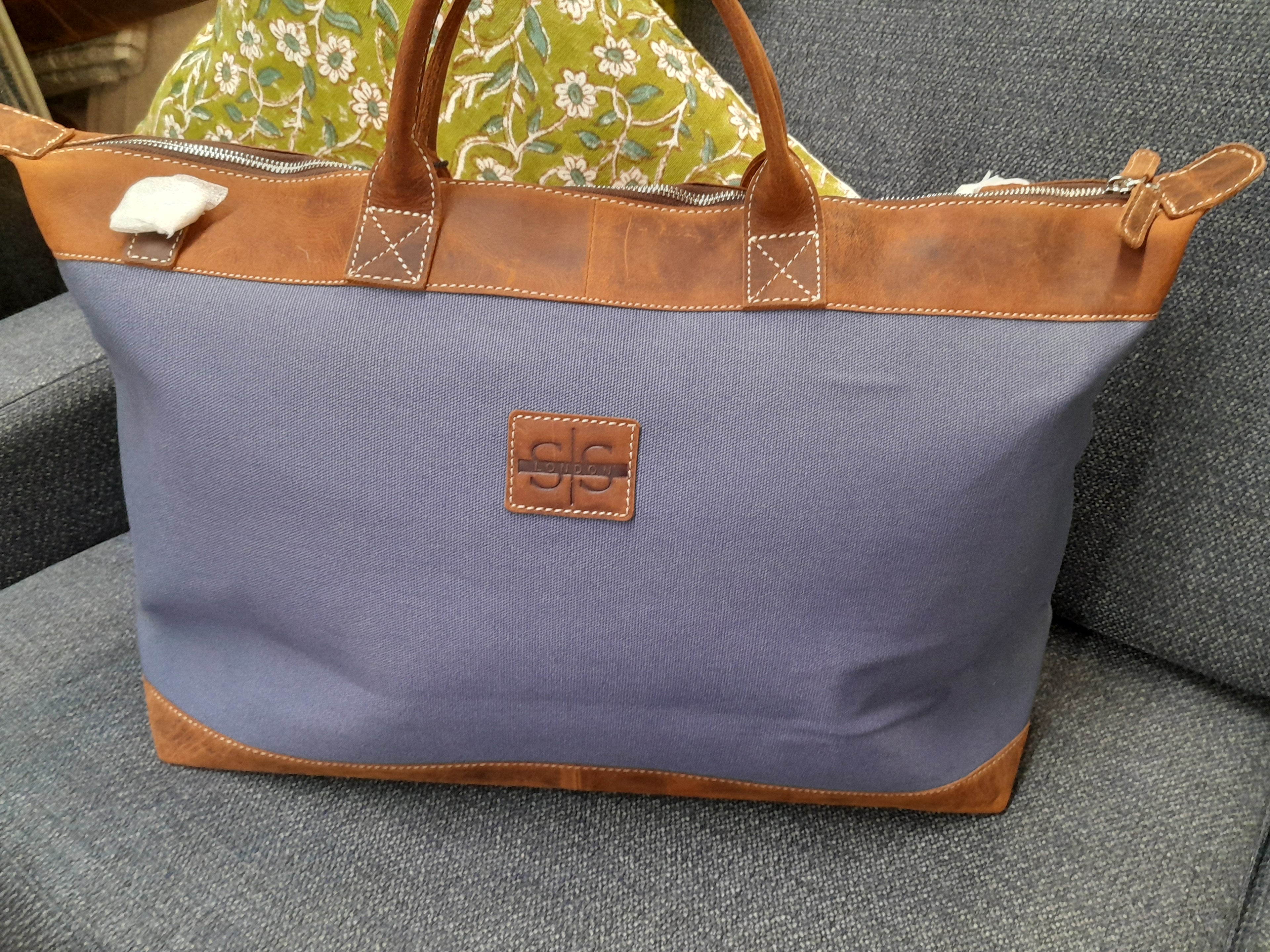S&S London Rugged Collection Weekender Bag Blue