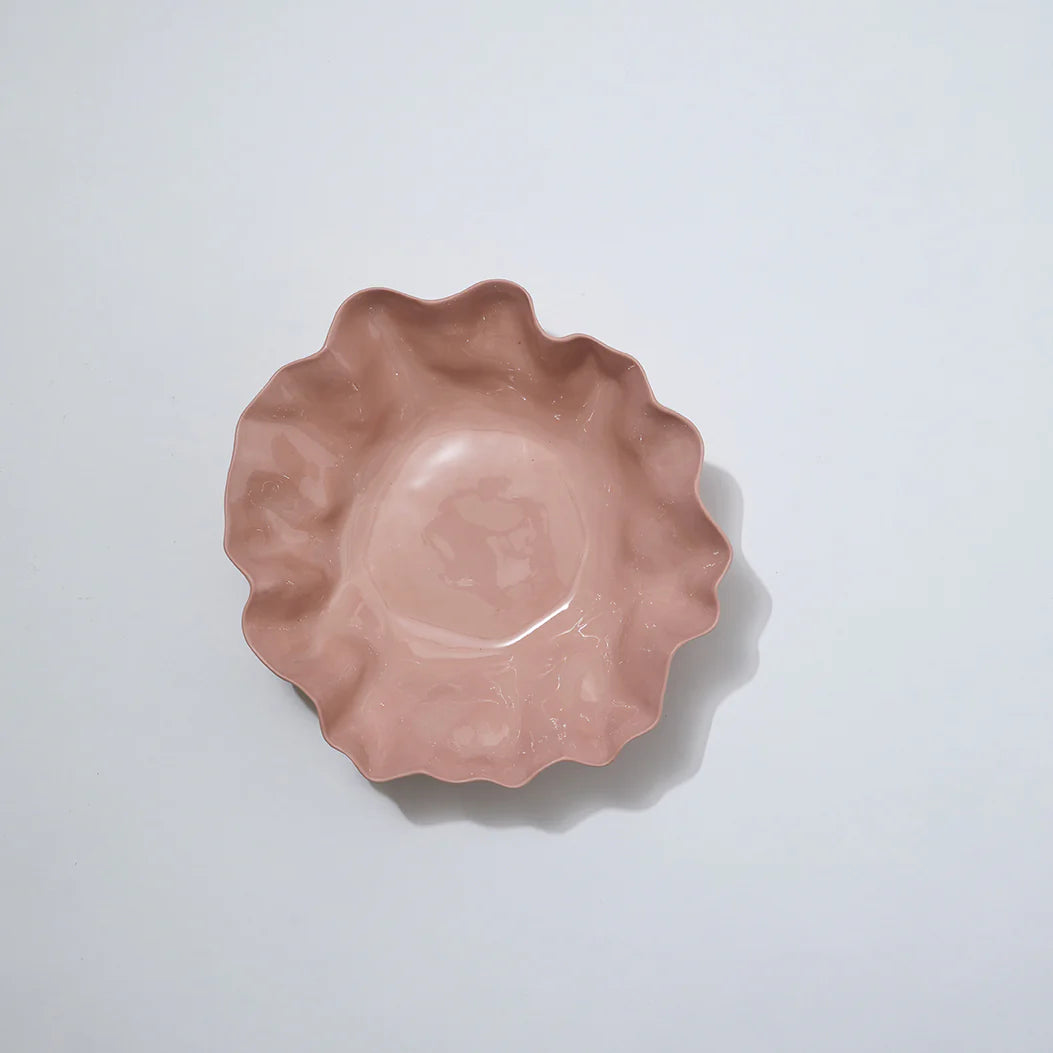 Ruffle Bowl Icy Pink (L)
