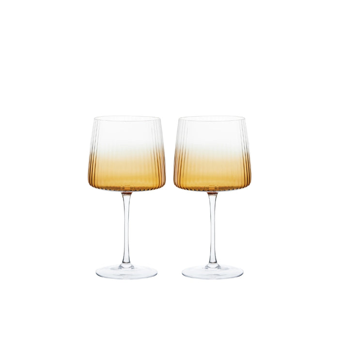 Empire Gin set of Two Amber