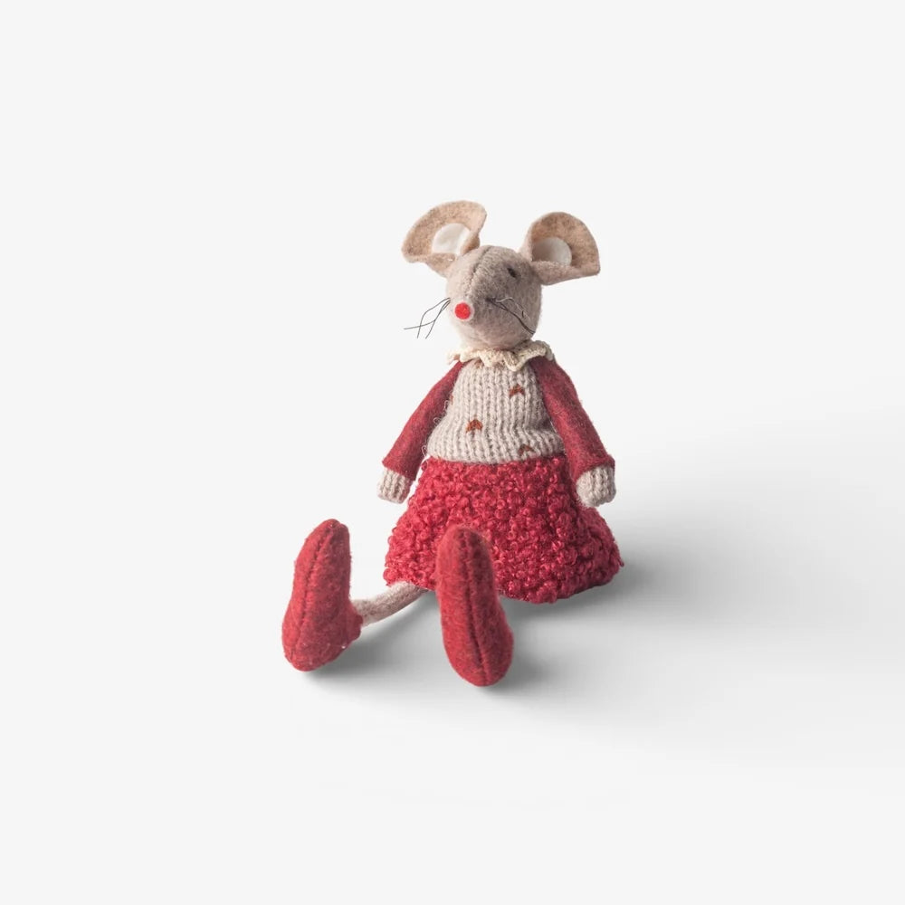 Red Edna Mouse Sitting