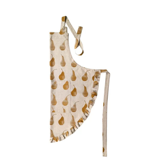 Apron Pear Frilled Mustard