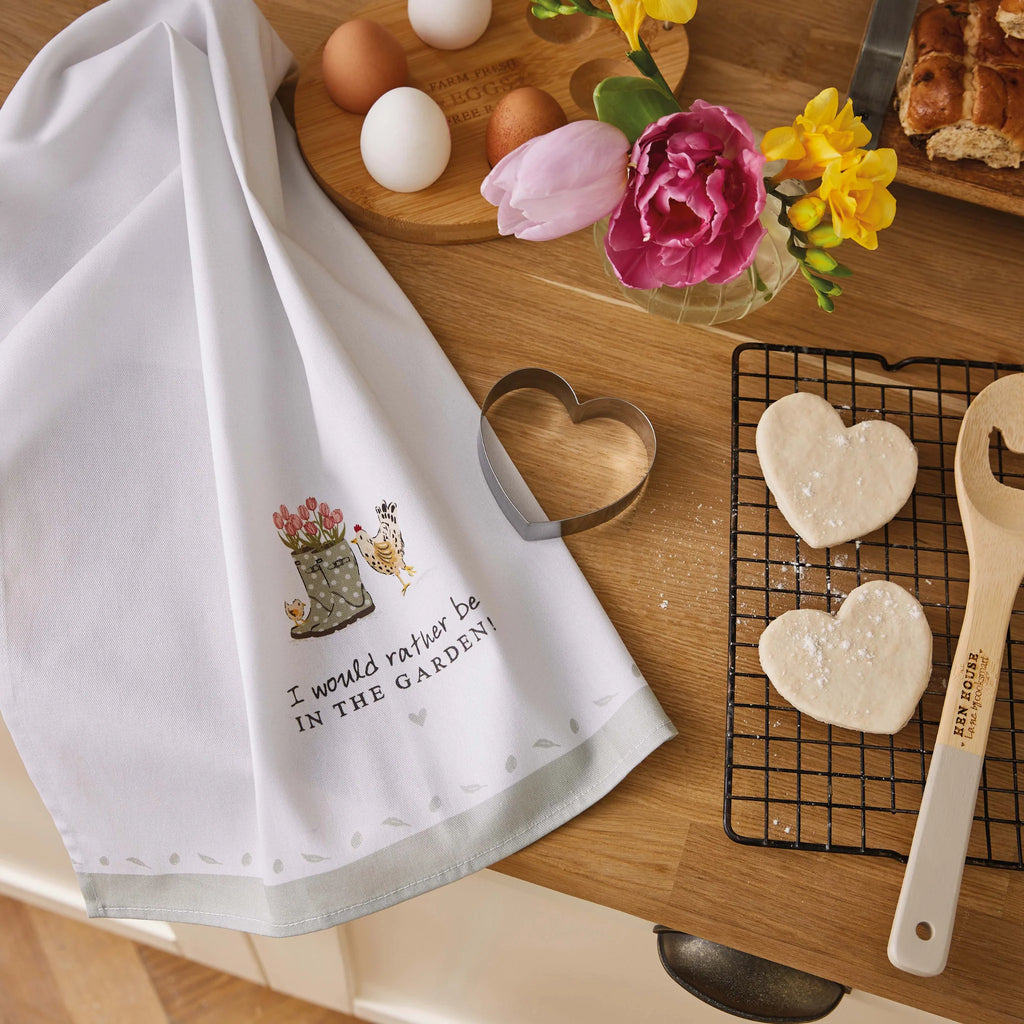 Hen House Tea Towel and Cookie Cutter Set