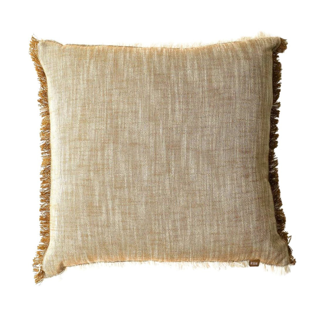 Cushion Slub Chambray Mustard 50x50cm