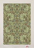 William Morris Tea Towel Pimpernel Green