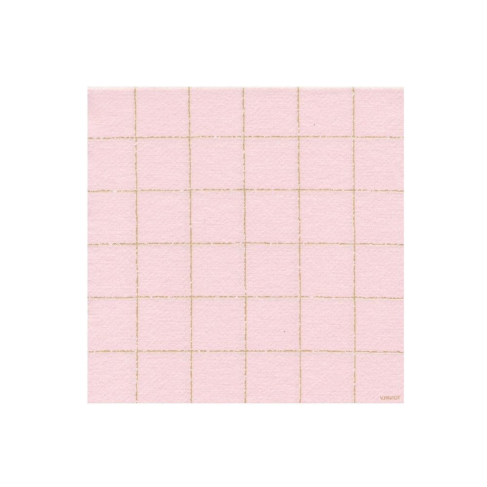 Francoise Paviot Napkins Lame Rose