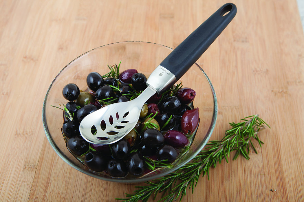 Olive Spoon and Herb Stripper