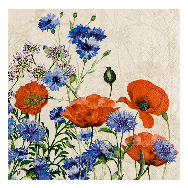 Napkins Wild Poppies