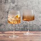 Empire Gin set of Two Amber
