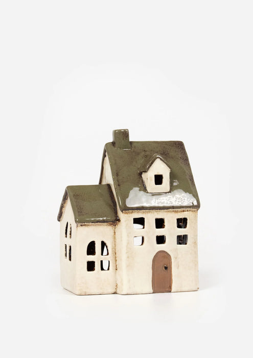 Alsace Tea Light Chapel Olive Green