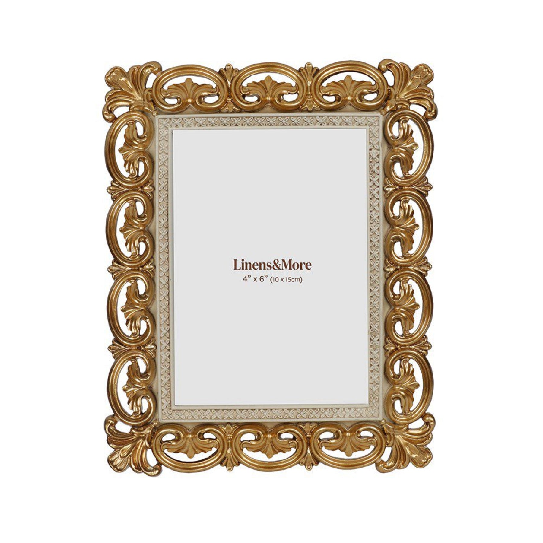 Classic Photo Frame Antique Gold 4x6