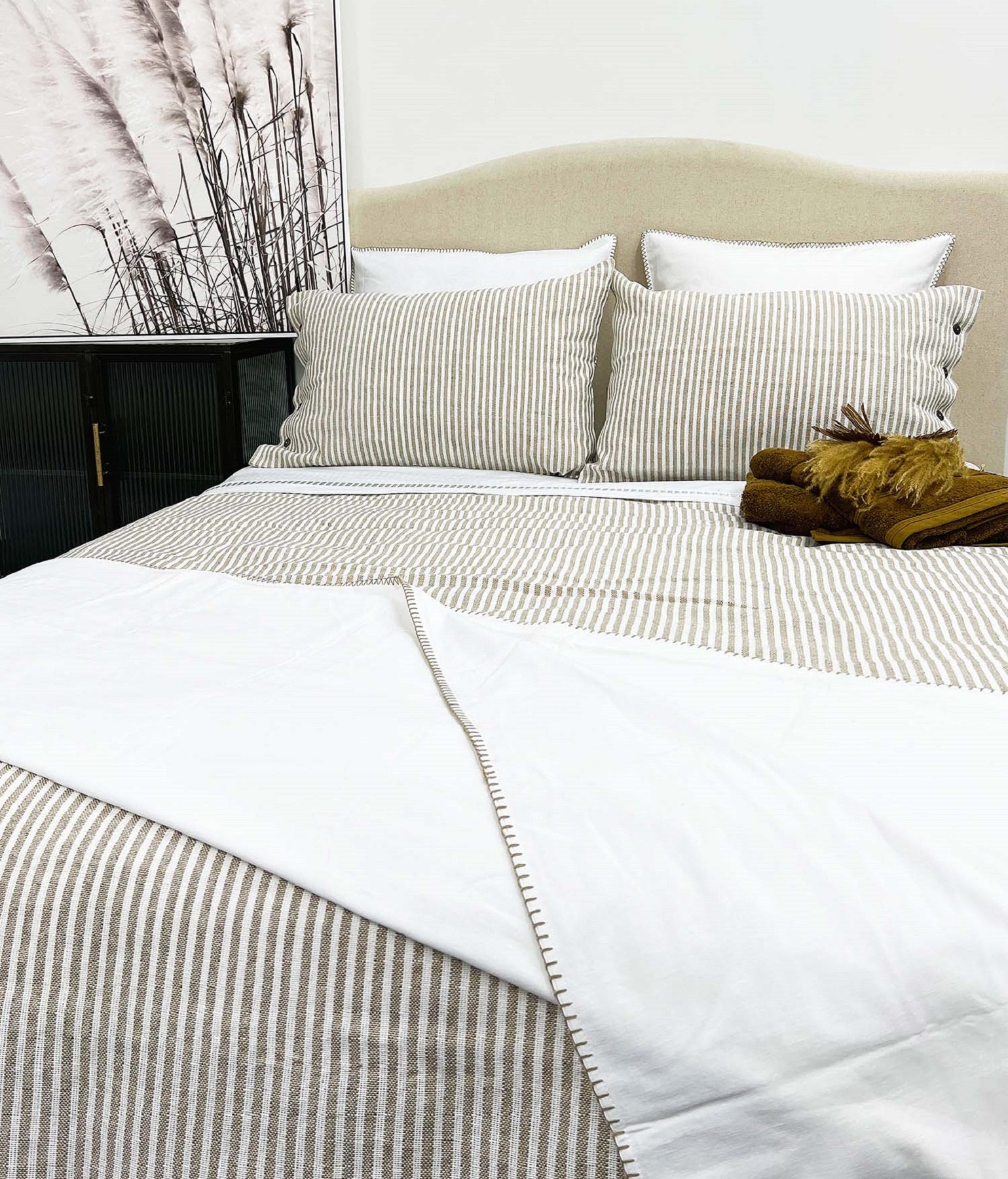 Duvet Cover Set Brayden Natural Super King
