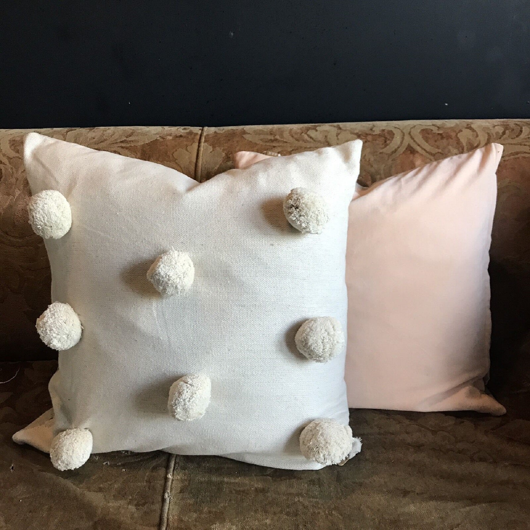 Pom Pom Giant Cushion Cream