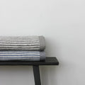 Towel Chambray Striped Charcoal