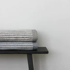 Towel Chambray Striped Charcoal