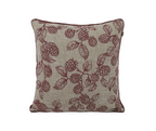 Berry and Bug Cushion Red