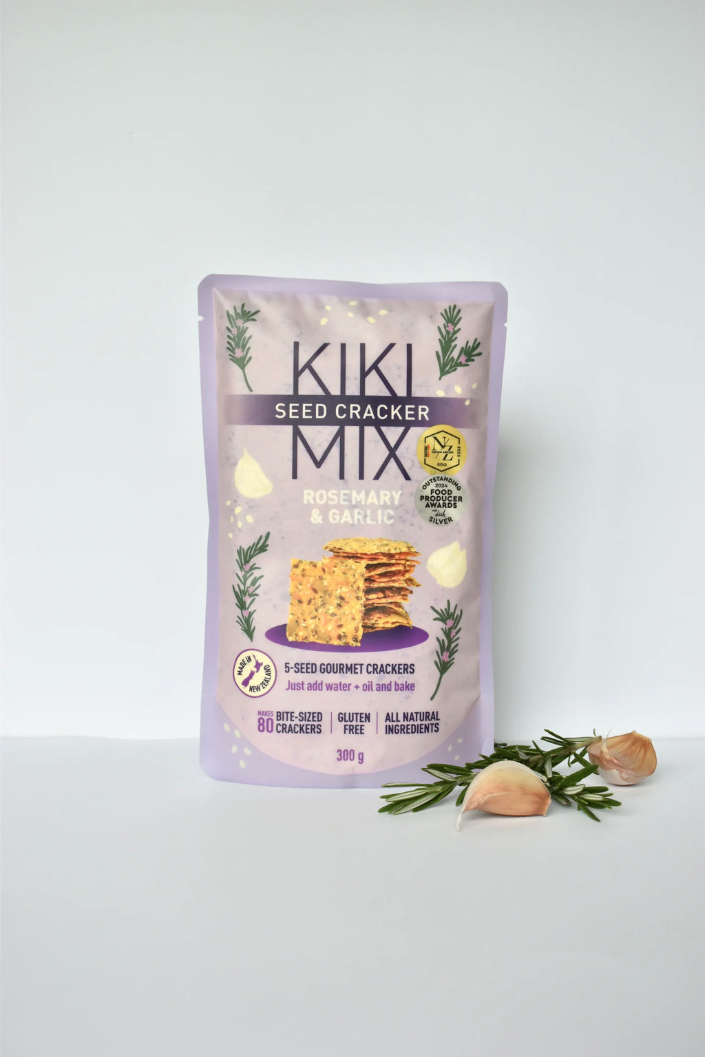 Kiki Seed Cracker Mix Rosemary and Garlic