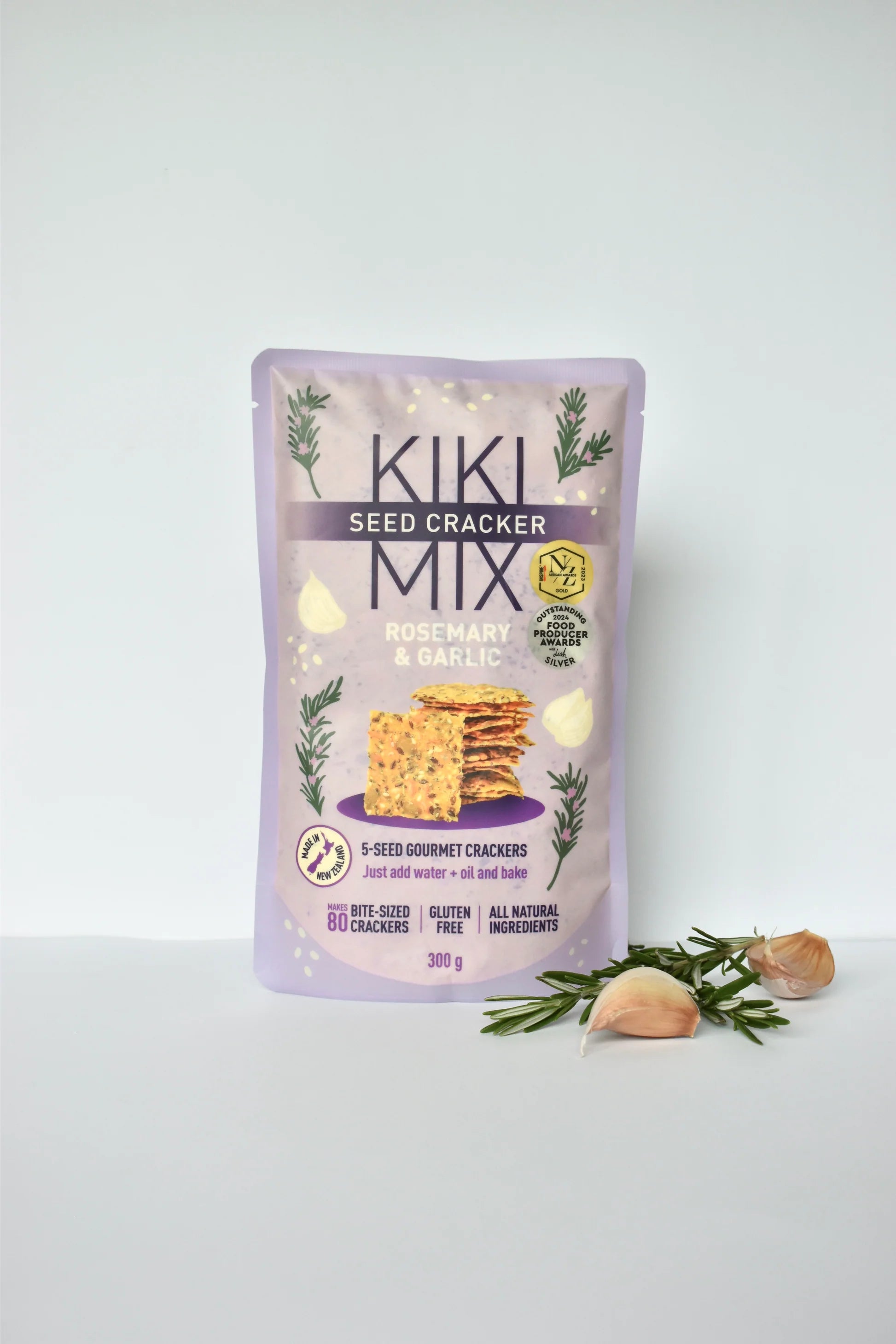 Kiki Seed Cracker Mix Rosemary and Garlic