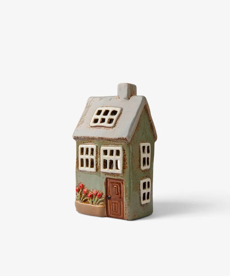 Alsace Tea Light Devon Petite Cottage Light  Sage