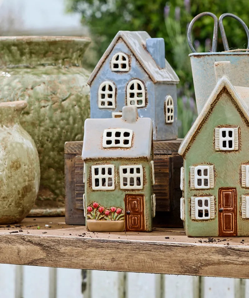 Alsace Tea Light Devon Petite Cottage Light  Sage