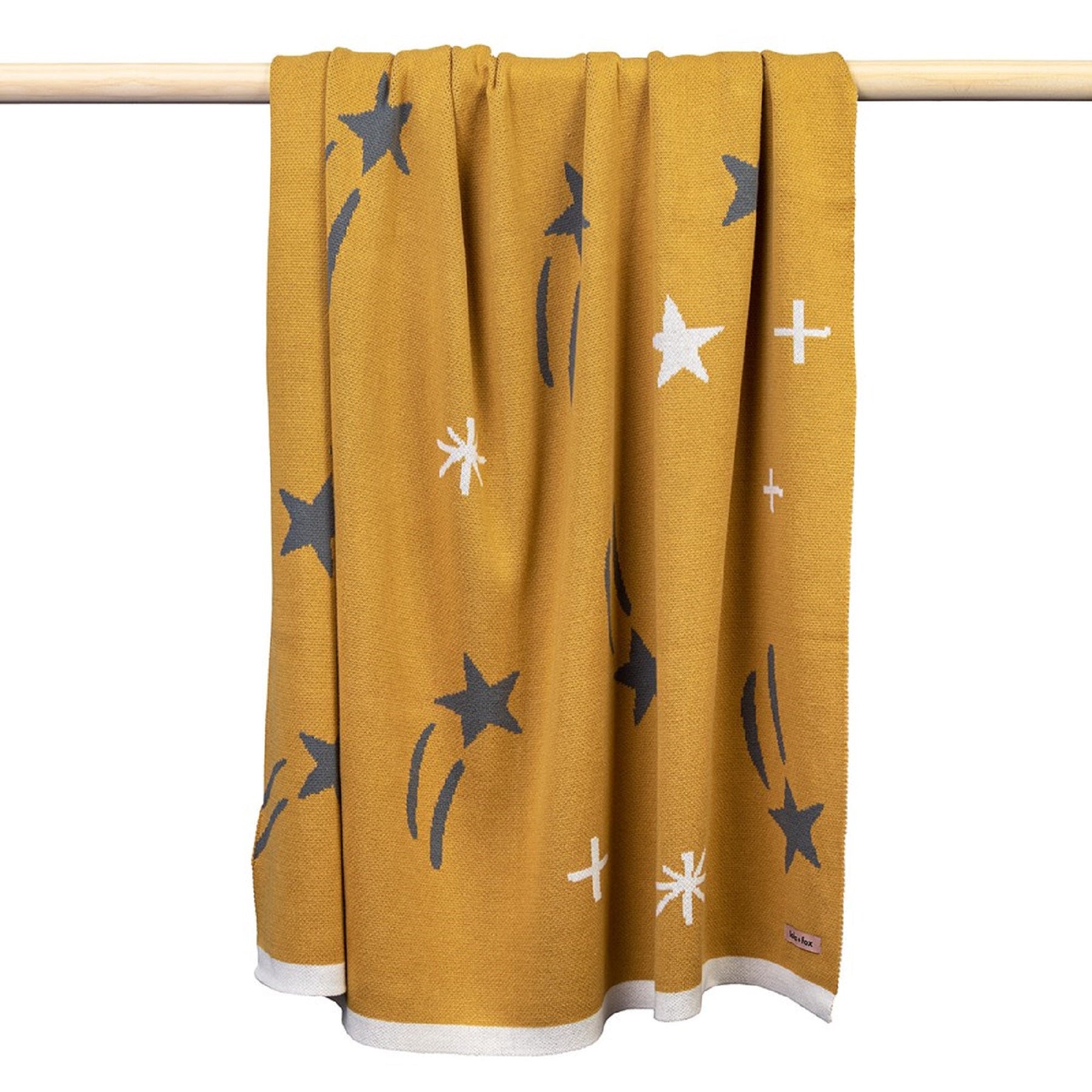 Lola Cotton Baby Blanket Fox and Stars