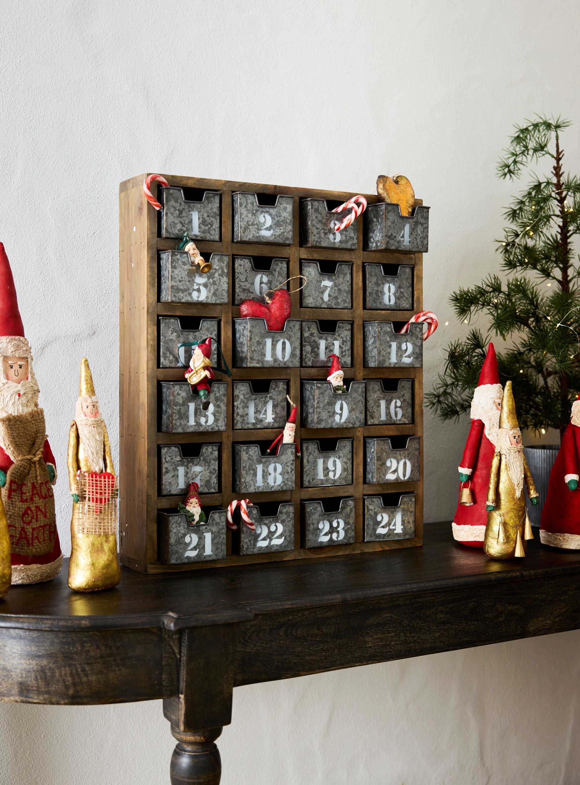 Rustic Wall Shelf with Draws