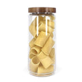 Dishy Glass Jar with Acacia wooden lid 1litre