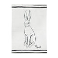 Harold Linen Tea Towel White