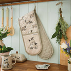 Double Oven Glove Highland Sheep