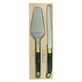 Verdier Cake Knife set Black and Brass
